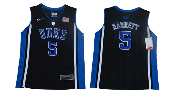Youth Duke Blue Devils 5 Barrett Black Nike NCAA Jersey